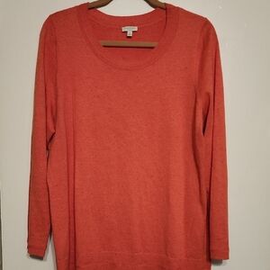 Talbots Orange Relaxed Sweatshirt